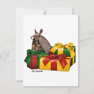 Tatou à neuf bandes - carte de vacances