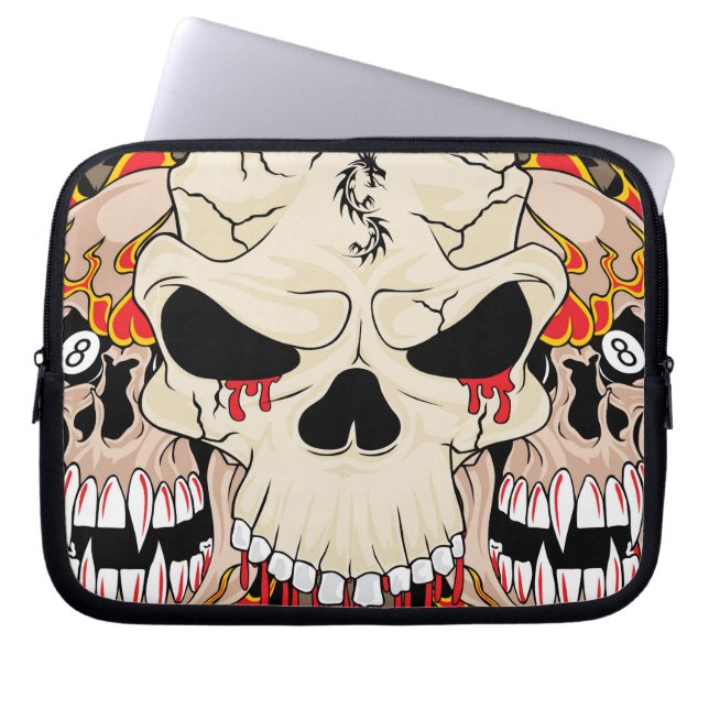 Tatouage Crâne huit boules Coque de protection de  (Devant)