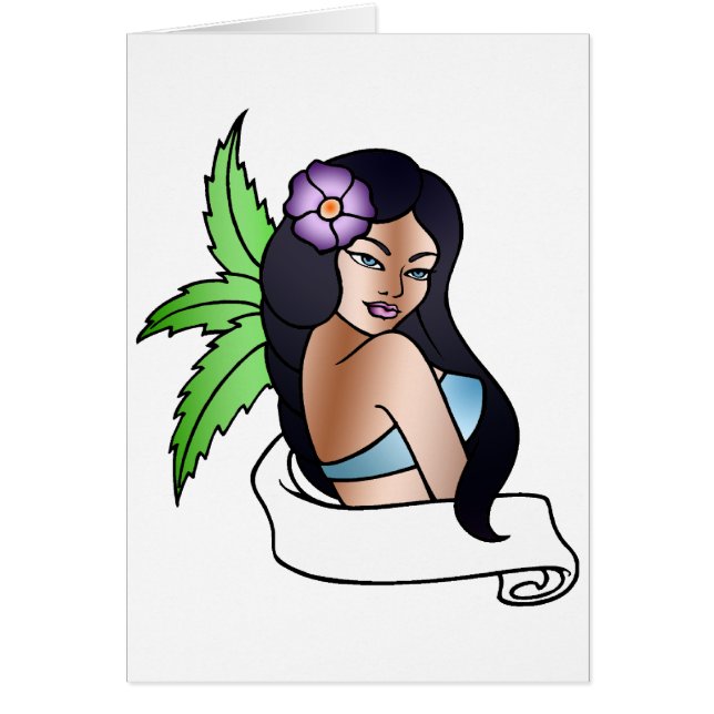 tatouage hawaïen de fille (Devant)