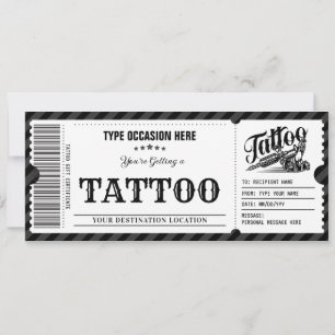 Tatouage personnel Obtenir Enked Carte cadeau Vouc