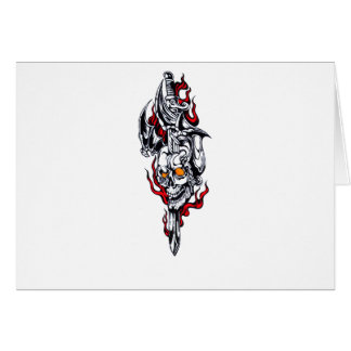 Tatouage tribal avec le crâne