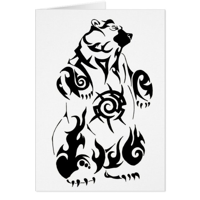 Tatouage tribal d'ours (Devant)