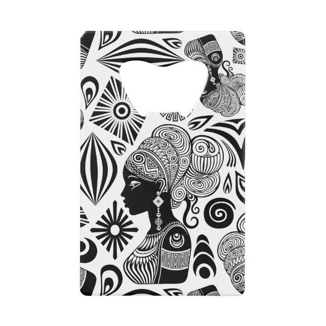 Tatouage Tribal Portrait de Fille Africaine (Devant)