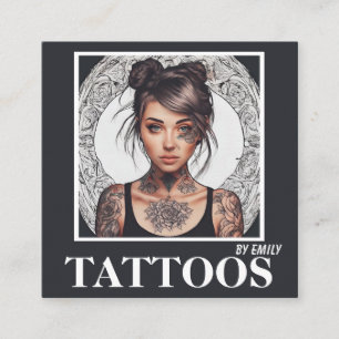 Tatouages Artiste Carte de visite graphique