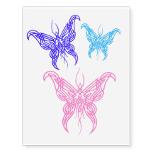 tatouages temporaires de papillons