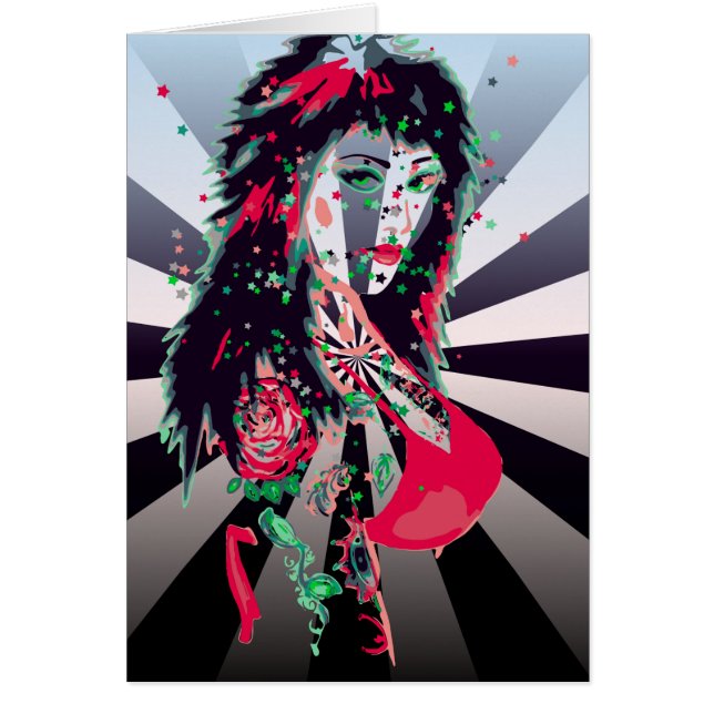 Tatouée fille art psychédélique (Devant)