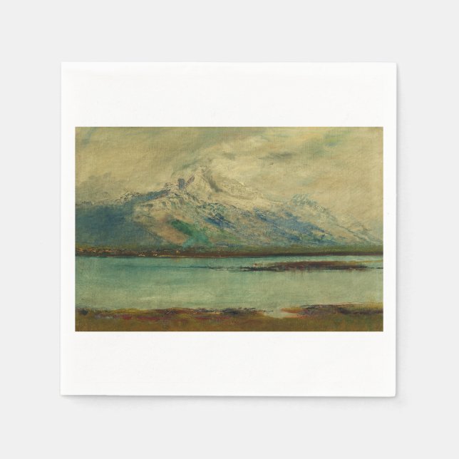 Tatra Mountain Landscape by Ladislav Mednyanszky Napkin (Front)
