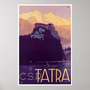 Tatra Mountains Art Poland Travel Poster Tatry