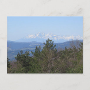 Tatras view from Beskid Sadecki Postcard