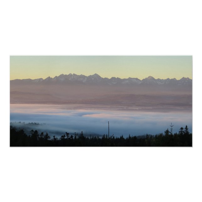 Tatras view from Gorce Poster (Front)