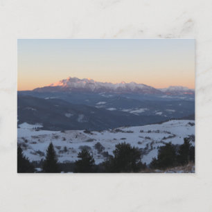 Tatras view from Pieniny Postcard