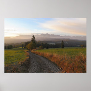 Tatras view from Spis Poster