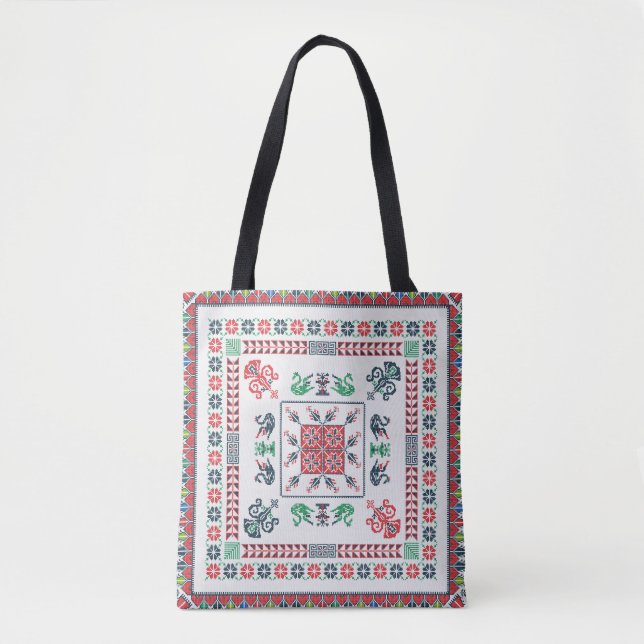 Tatreez pattern  tote bag (Front)