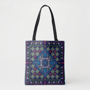 Tatreez pattern tote bag