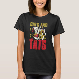 Tats And Cats Body Tattooing Cat Tattoo Artist T-Shirt