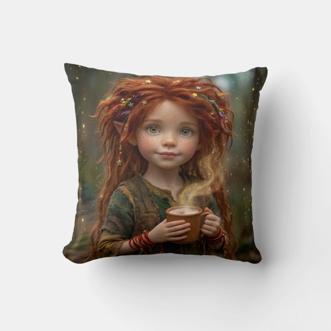 Tatterdemalion Throw Pillow (Front)