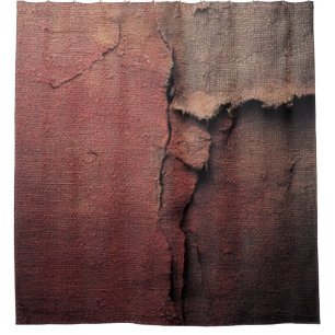 Tattered Canvas Abstract in Rust and Earth