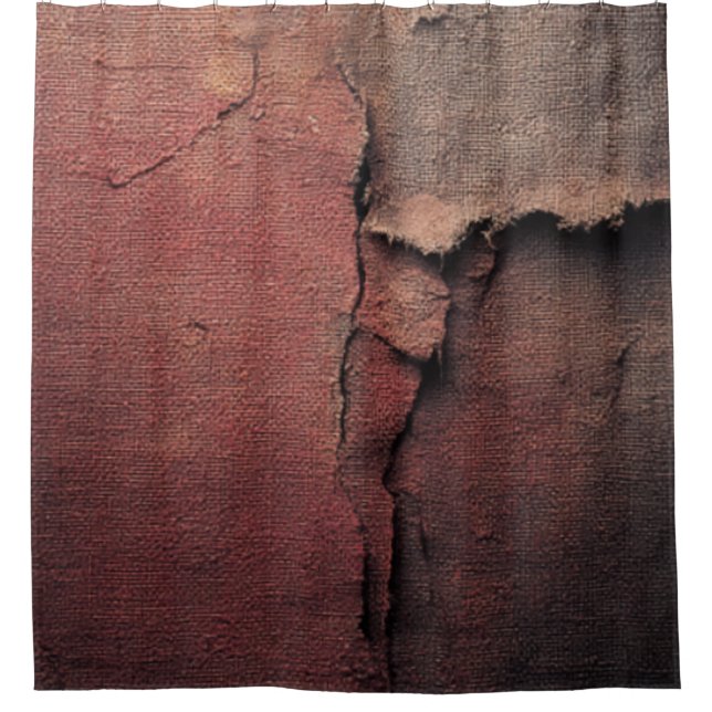 Tattered Canvas Abstract in Rust and Earth (Front)