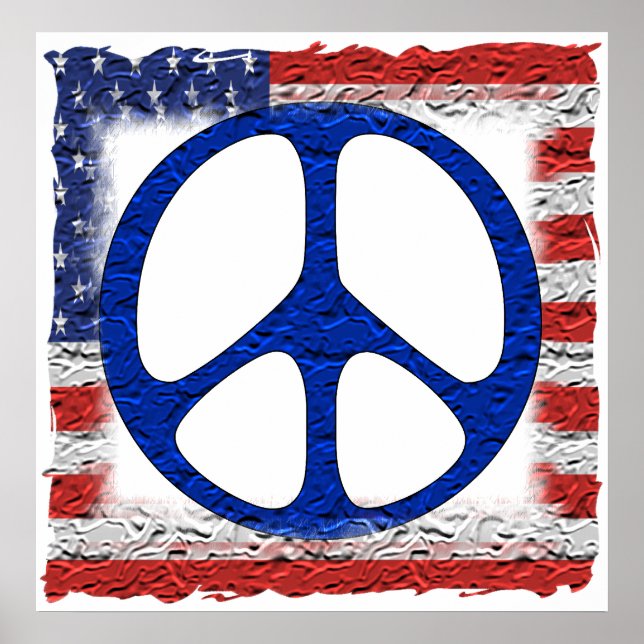 Tattered Peace Flag Poster (Front)