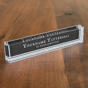 Tattersall Tartan Plaid Pattern Nameplate