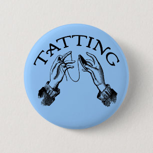 Tatting 2 Inch Round Button