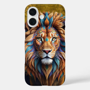 Tattoed lion in surreal style cover