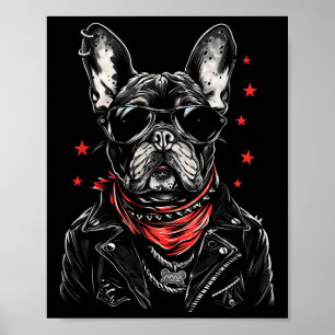Tattoo Art French Bulldog French Bulldog Cool Dog Poster