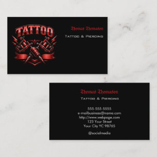 Tattoo artist  business card