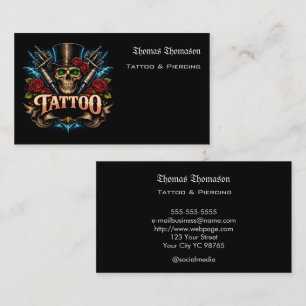 Tattoo artist  business card