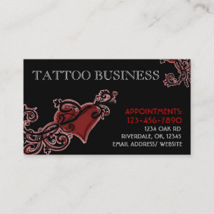 Tattoo Artist customizable business cards