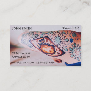 Tattoo Artist Ink Artist Tattoo Parlour Business Card