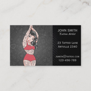Tattoo Artist Ink Artist Tattoo Parlour Business Card
