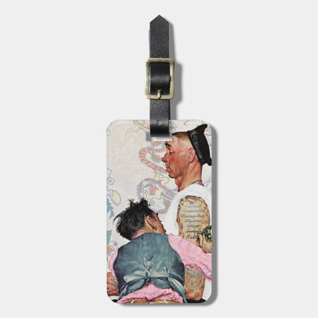 Tattoo Artist Luggage Tag (Front Vertical)