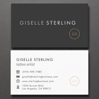 Tattoo Artist Minimalist Luxury Black