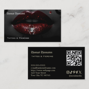 Tattoo artist QR code  Business Card