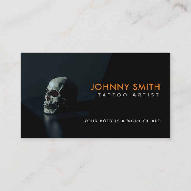 Tattoo Artist Slogans Business Cards (Front)