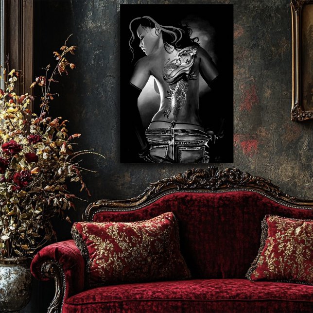 Tattoo black and white poster (Creator Uploaded)