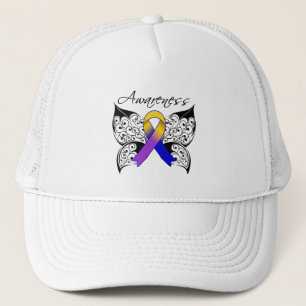 Tattoo Butterfly Awareness - Bladder Cancer Trucker Hat