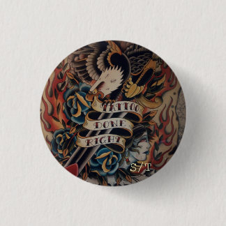 TATTOO can badge 1 Inch Round Button