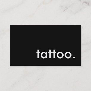tattoo. (colour customizable) business card