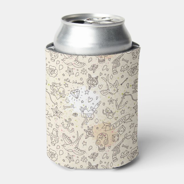 Tattoo concept pattern can cooler (Can Front)