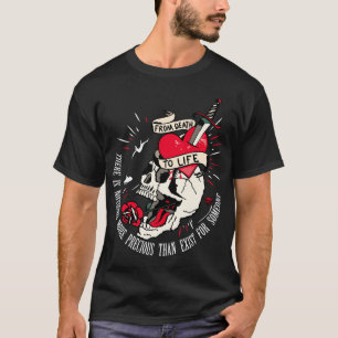 tattoo death_from_death_to_life_trans heart T-Shirt