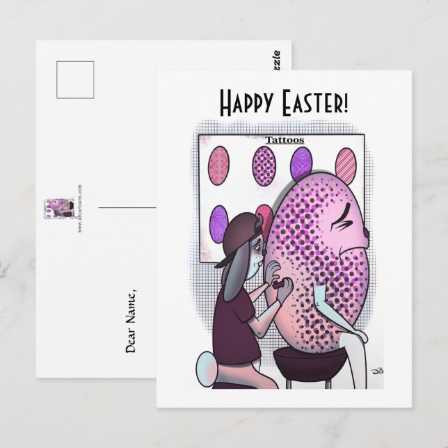 Tattoo Easter Postcard (Front/Back)