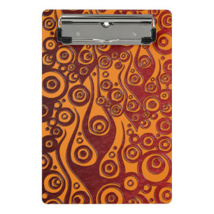 Tattoo flames & circles II + your backg. & idea Mini Clipboard