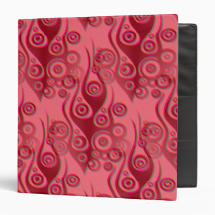 Tattoo flames & circles pattern + your backgr. binder