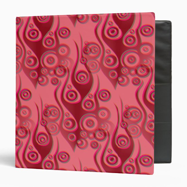 Tattoo flames & circles pattern + your backgr. binder (Front/Inside)