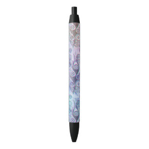 Tattoo flames & circles pattern + your backgr. black ink pen