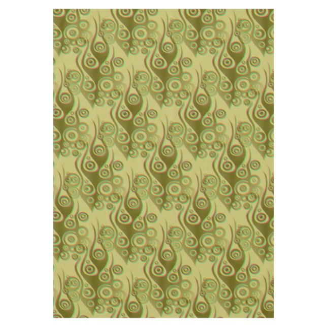 Tattoo flames & circles pattern + your backgr. tablecloth (Front)