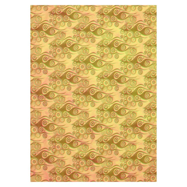 Tattoo flames & circles pattern + your backgr. tablecloth (Front)