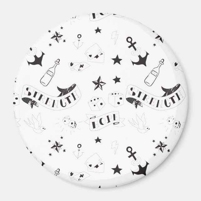 Tattoo Flash Hope Stickers Magnet (Front)